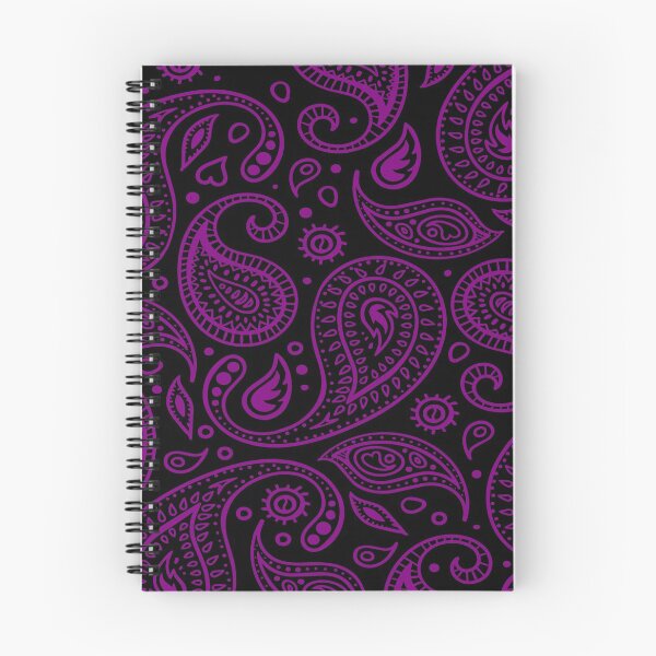 Item preview, Paisley Pattern Purple on Black Background Bandana Style Design designed and sold by Troy Krieger.