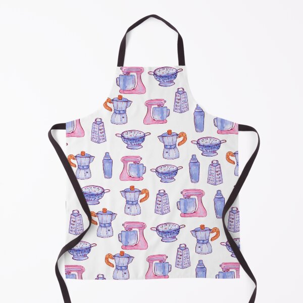 Item preview, Kitchen gears watercolor pattern on white designed and sold by AnjeseAnna.