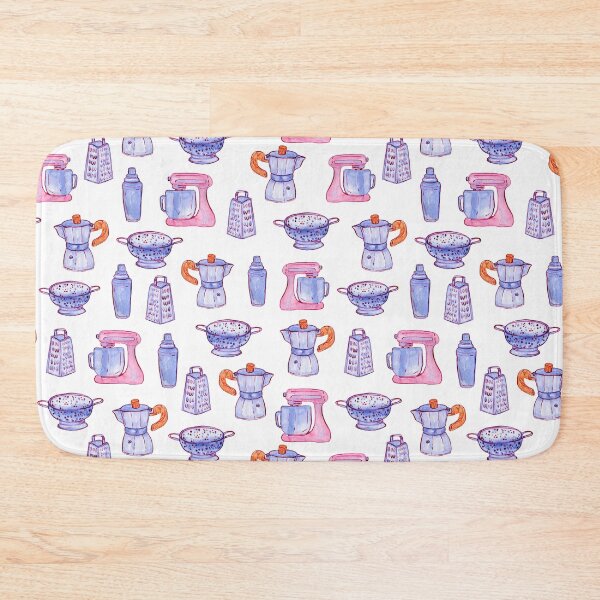 Item preview, Kitchen gears watercolor pattern on white designed and sold by AnjeseAnna.