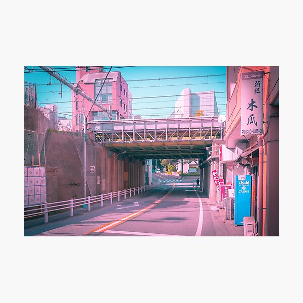Item preview, Citypop Aesthetic Tokyo Pink Japan Vaporwave lofi moody vibe designed and sold by TokyoLuv.