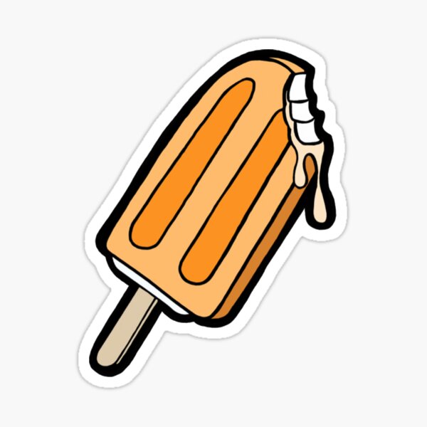 "Orange creamsicle " Sticker for Sale by sydneyfingerman Redbubble