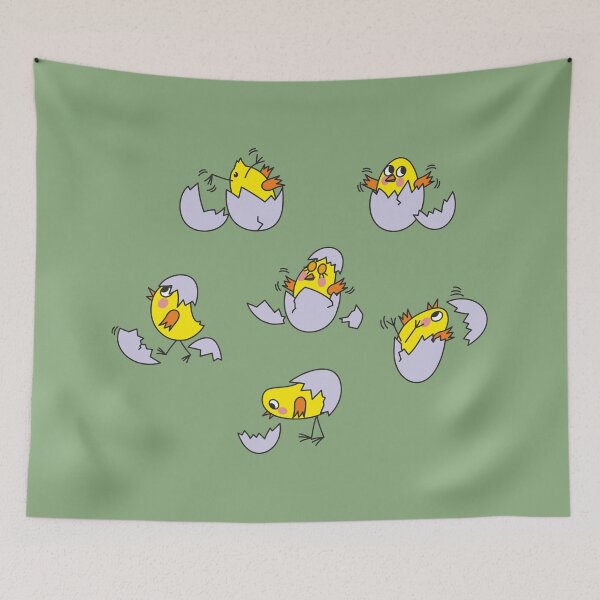 Item preview, Funny newborn chicks cartoon artworks designed and sold by Kabira77.