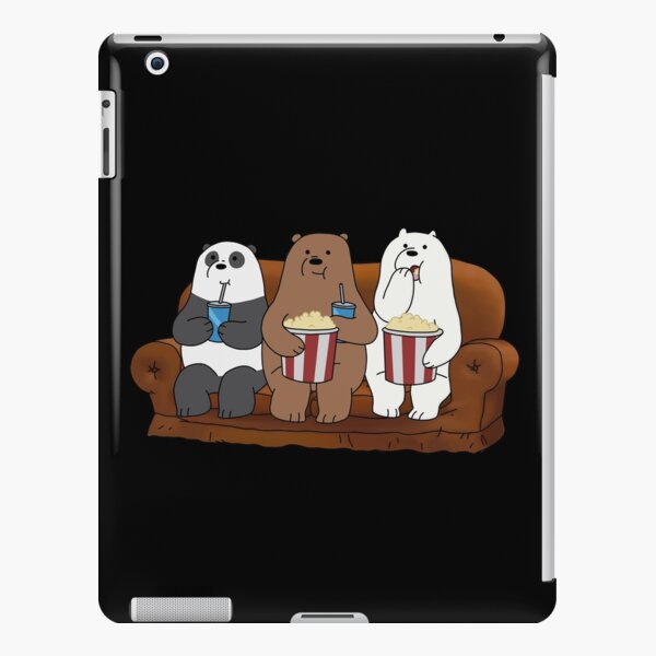 We Bare Bears ™ Panda, Grizzly and Ice Bear at movie night iPad Snap Case