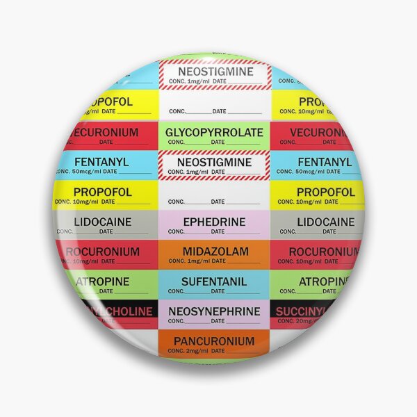 Item preview, Anesthesia Medication Labels designed and sold by AnesthesiaGoods.