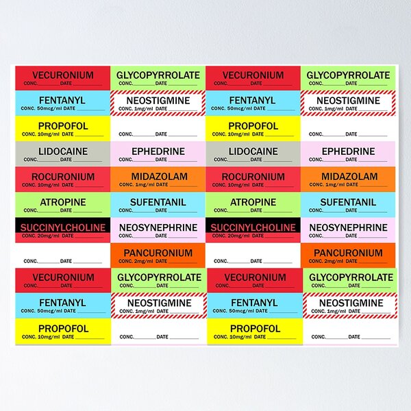Anesthesia Drug Labels vrogue.co