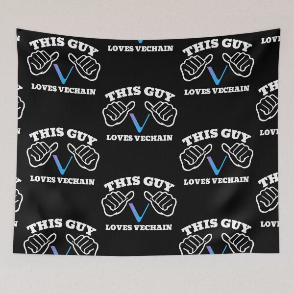 Item preview, This Guy Loves VeChain VET Cryptocurrency designed and sold by Bitcoin-Fashion.