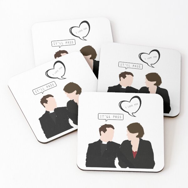Item preview, Fleabag and the priest. It's not a perfect design, it's just a distorted representation of the two of them designed and sold by MaiSeries.