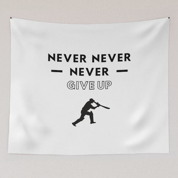 Item preview, Cricket: Never never never give up designed and sold by TheGreenGoat.