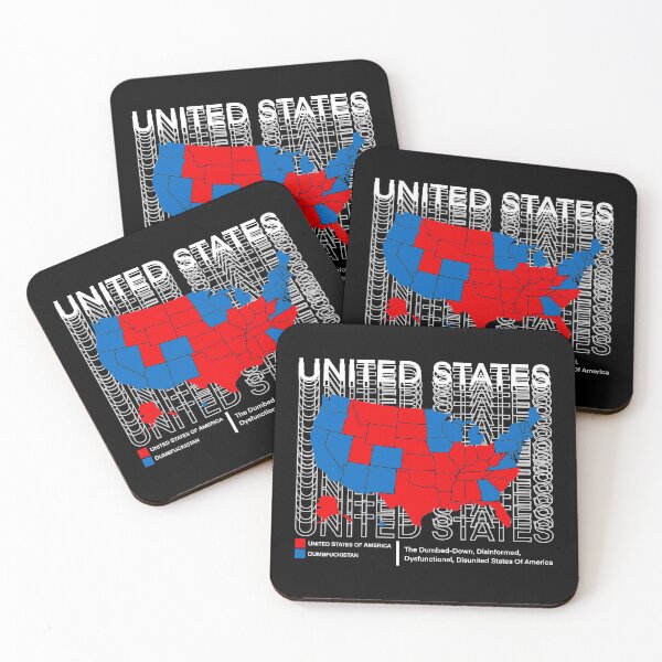 Item preview, Election Map united States Of America Dumbfuckistan designed and sold by CyrilsDesigns.