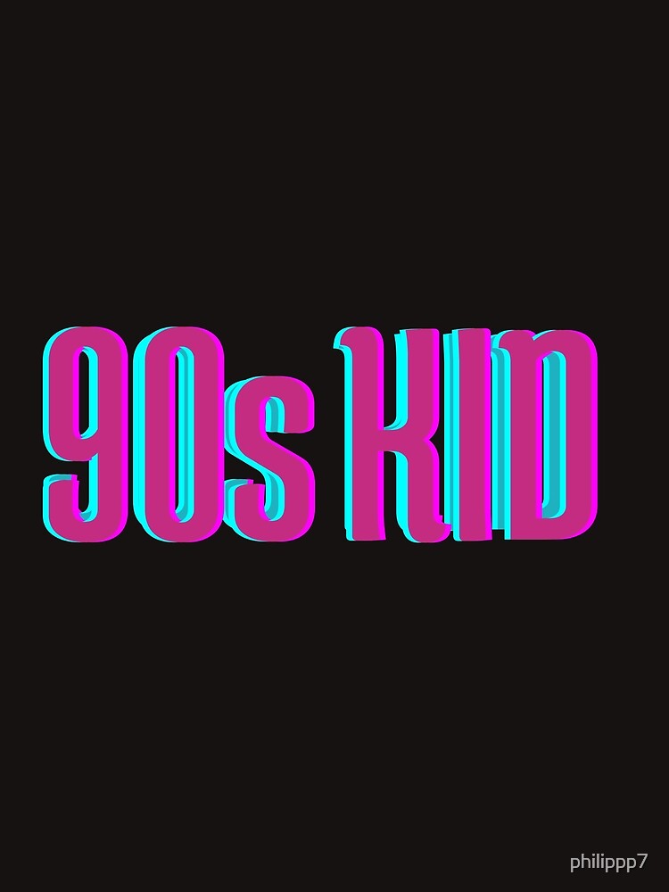 90s Kid Logo Poster By Philippp7 Redbubble