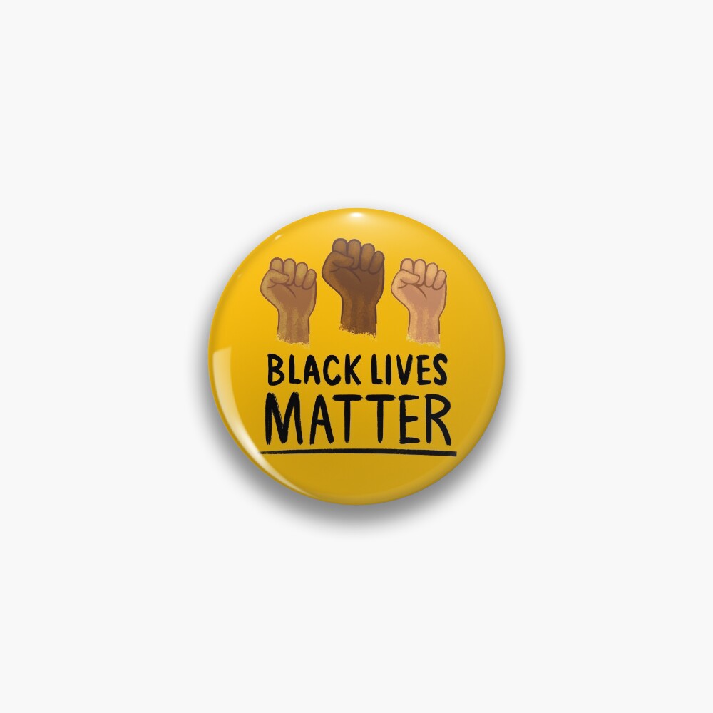 Black Lives Matter / Justice For George Floyd / Racial Justice Pin