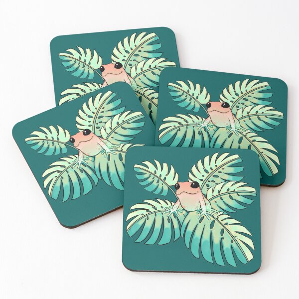 Item preview, Tropical Frog on Leaves  designed and sold by SabrinaSana.