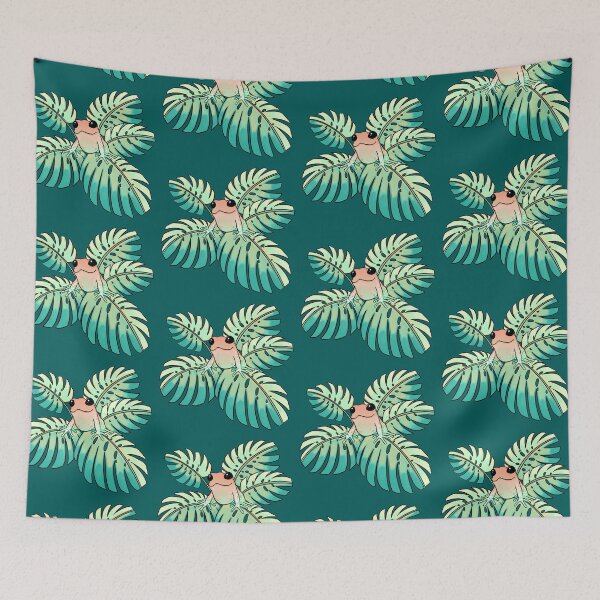 Item preview, Tropical Frog on Leaves  designed and sold by SabrinaSana.