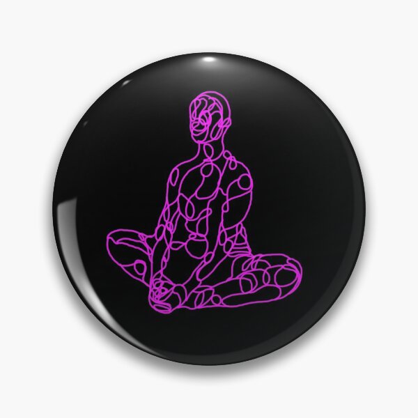 Item preview, Contour Line Yoga-Crown Chakra Butterfly Pose 1 designed and sold by FranksArtWorld.