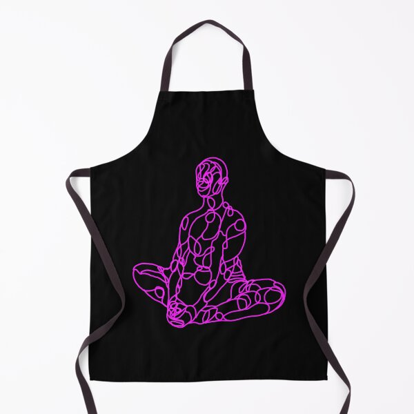 Item preview, Contour Line Yoga-Crown Chakra Butterfly Pose 1 designed and sold by FranksArtWorld.