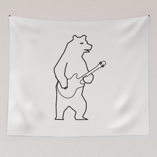 Item preview, Bear Playing Guitar, Bear Guitar Gift, Gift Bear Playing guitar, Funny Bear, Bear American cute designed and sold by HananDesign13.
