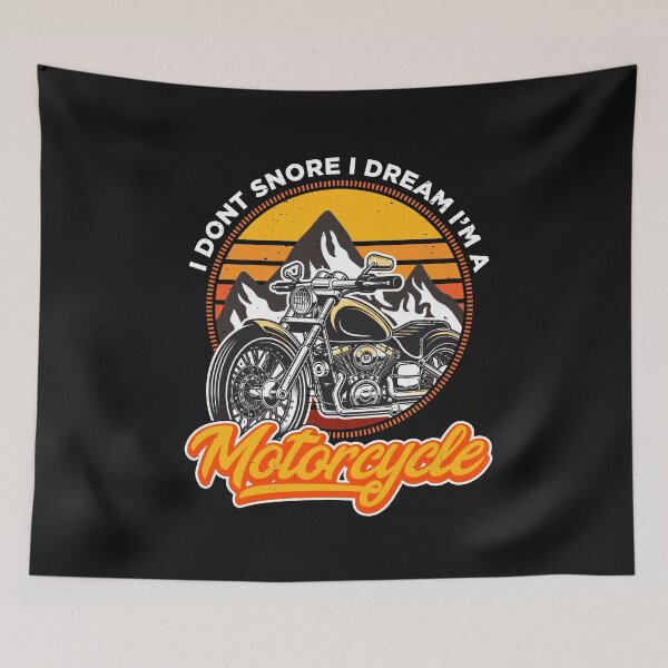 Item preview, I dont snore I dream I'm a motorcycle vintage sunset designed and sold by Scoopivich.