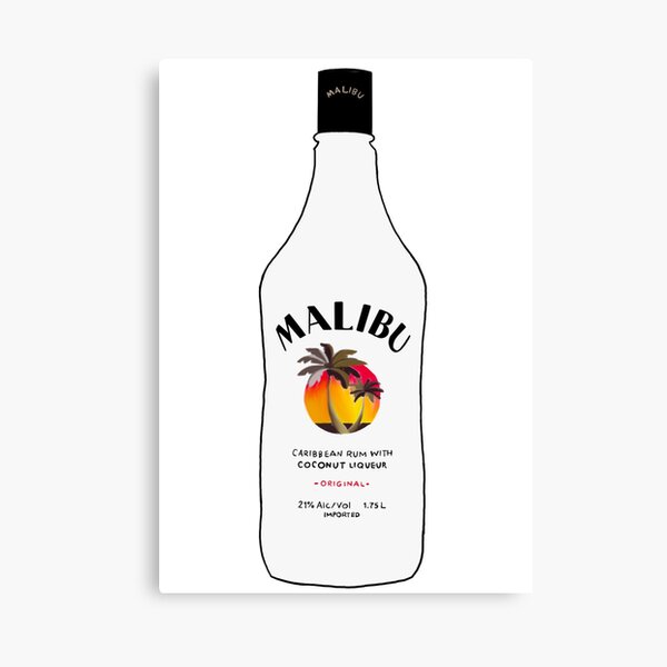 Malibu Rum Alcohol Wall Art Redbubble