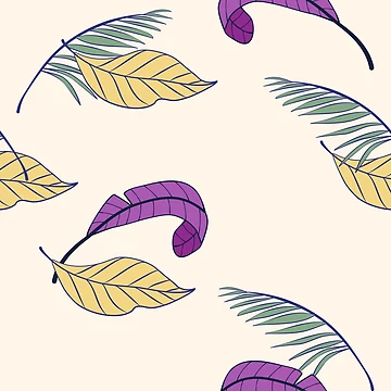 Artwork thumbnail, Simple leafy pattern on light background by PatternParadise