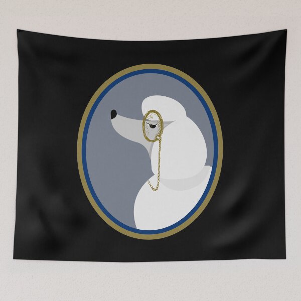 Item preview, Monocled Poodle Graphic Cameo designed and sold by MonocleSkully.
