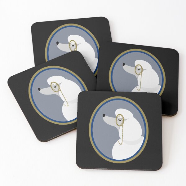 Item preview, Monocled Poodle Graphic Cameo designed and sold by MonocleSkully.