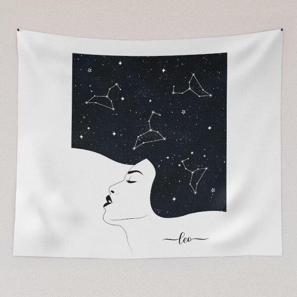 Item preview, Women Leo Zodiac Constellation, Moon Sign, Astrology, Stars and Ascendant sign designed and sold by ArtsyloShop.