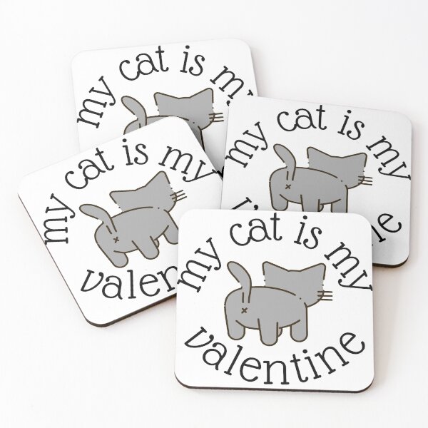 Aperçu de l'œuvre mon chat est mon valentin créée et vendue par JocelynCrafts.