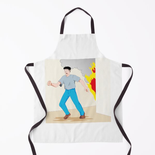 Item preview, Illustration is safety, man running from a fire designed and sold by LucianoCosmo.