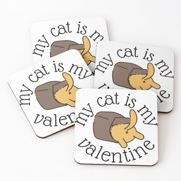 Aperçu de l'œuvre mon chat est mon valentin créée et vendue par JocelynCrafts.