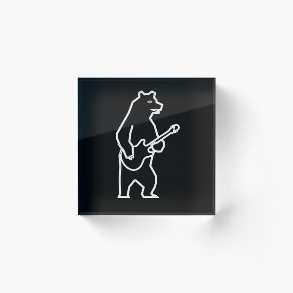 Artikelvorschau,  Bär spielt Gitarre, Bär Gitarre Geschenk, Geschenk Bär spielt Gitarre, lustiger Bär, Bär Amerikaner süß entworfen und verkauft von HananDesign13.