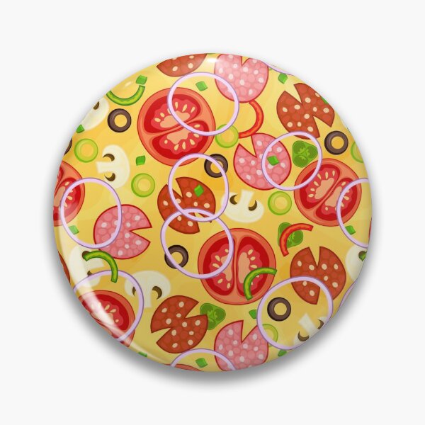 Artikelvorschau, Veggie Cheese Pizza Pie Pattern entworfen und verkauft von Spaceshipsells.