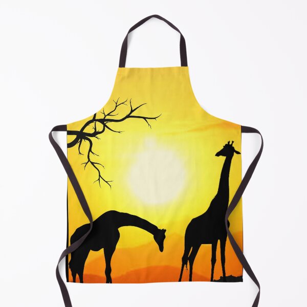 Item preview, giraffe landscape designed and sold by AJSkinnerPrints.