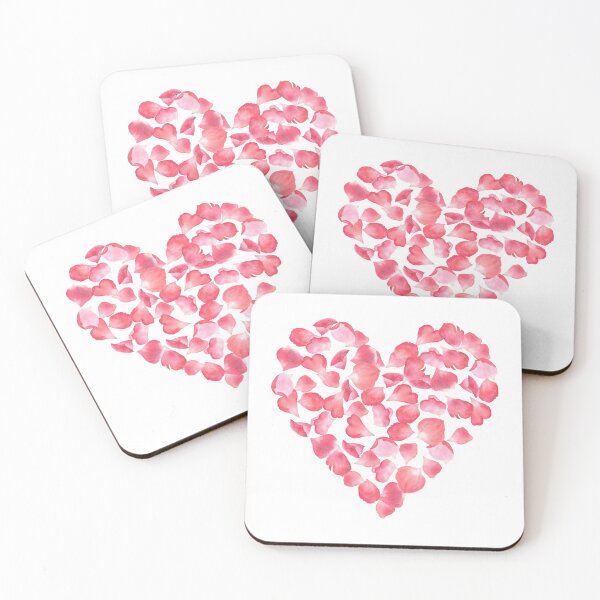 Item preview, Red roses petals heart designed and sold by Flowersforbear.