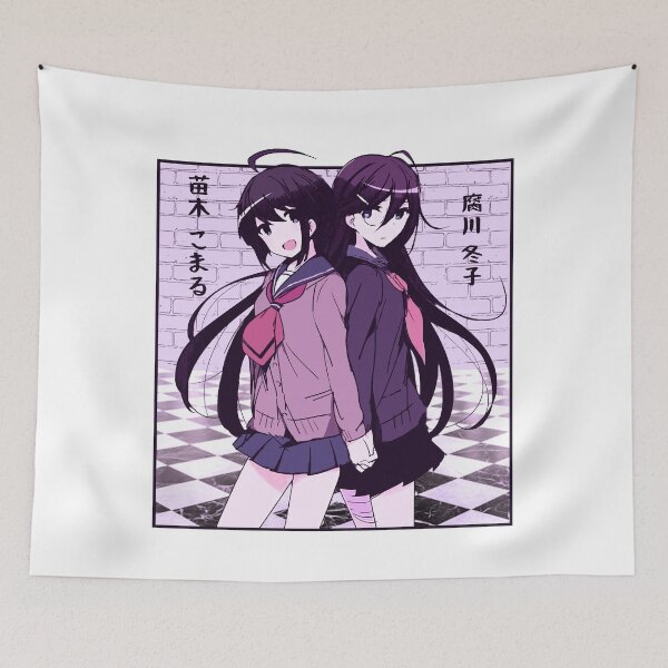 Item preview, Tokomaru Toko Fukawa Komaru Naegi Danganronpa Vaporwave Anime Aesthetic Kawaii Fairy Kei Manga designed and sold by theodorchik.