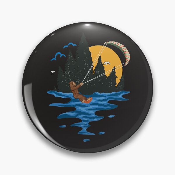 Item preview, Funny Lake Kite Surfing Cartoon Gift designed and sold by MrEddie10.