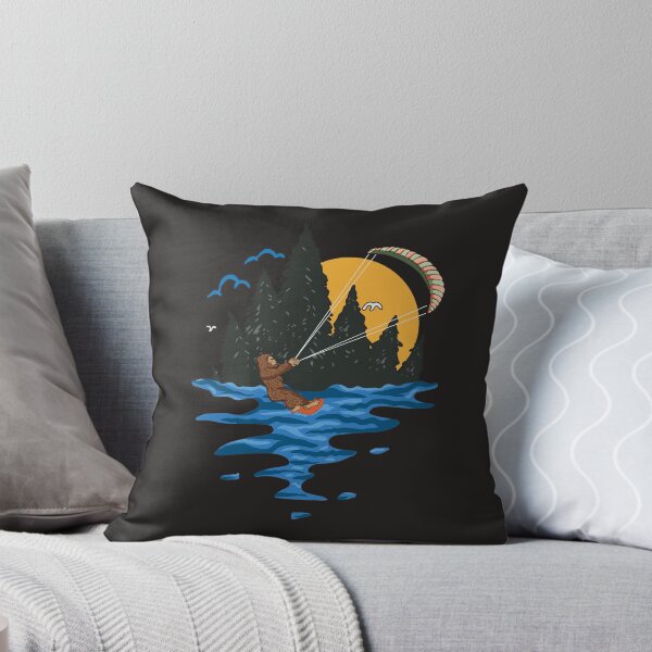 Item preview, Funny Lake Kite Surfing Cartoon Gift designed and sold by MrEddie10.