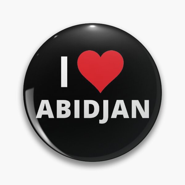 Item preview, I Love Abidjan (dark) designed and sold by mugify.