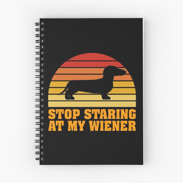 Item preview, Stop Staring At My Wiener Essential Classic Dog Sticker And Shirt Design designed and sold by Glike.