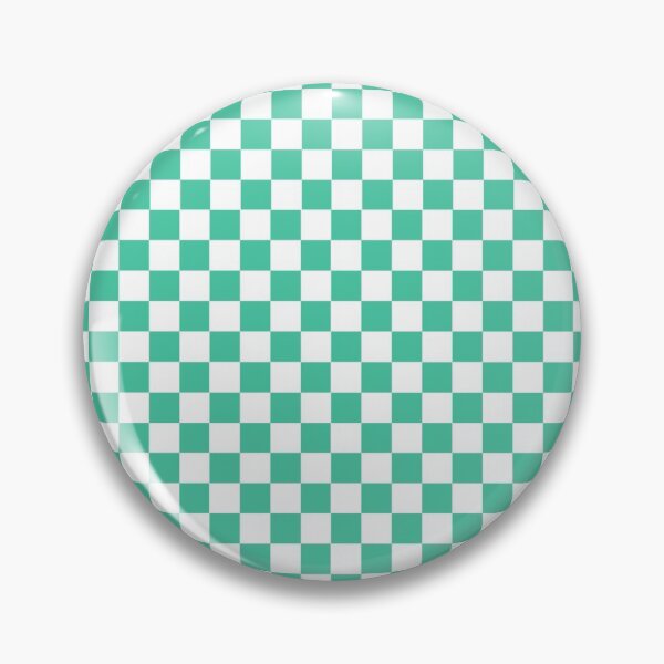 Item preview, Biscay Green and White Check Coloured Pattern - Chequered, Checkered, Checks designed and sold by MissCheck.