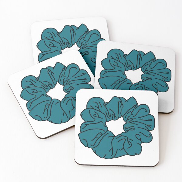 Item preview, Dark Teal Plain Colored Scrunchie designed and sold by piperdooley.