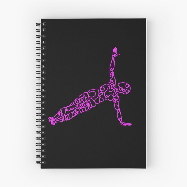 Item preview, Contour Line Yoga-Crown Chakra Side Plank 1  designed and sold by FranksArtWorld.