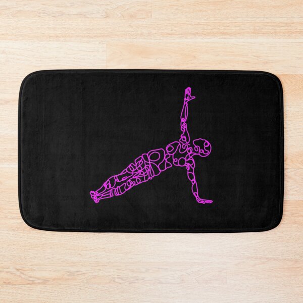 Item preview, Contour Line Yoga-Crown Chakra Side Plank 1  designed and sold by FranksArtWorld.