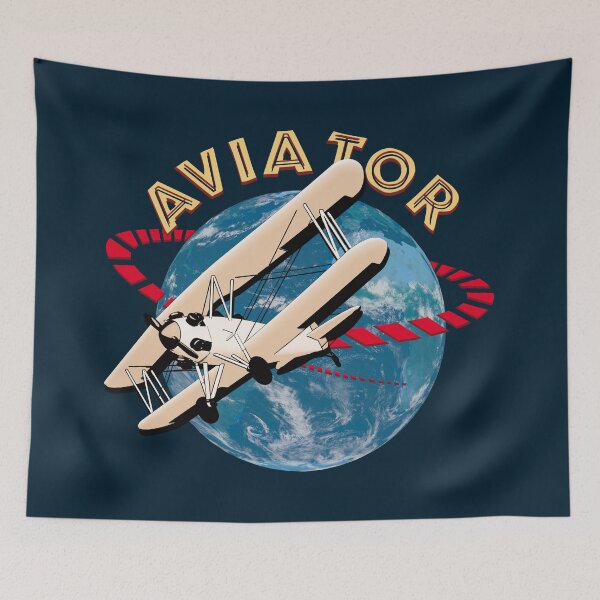 Item preview, Aviation Vintage Illustration - Biplane Aviator designed and sold by TMBTM.