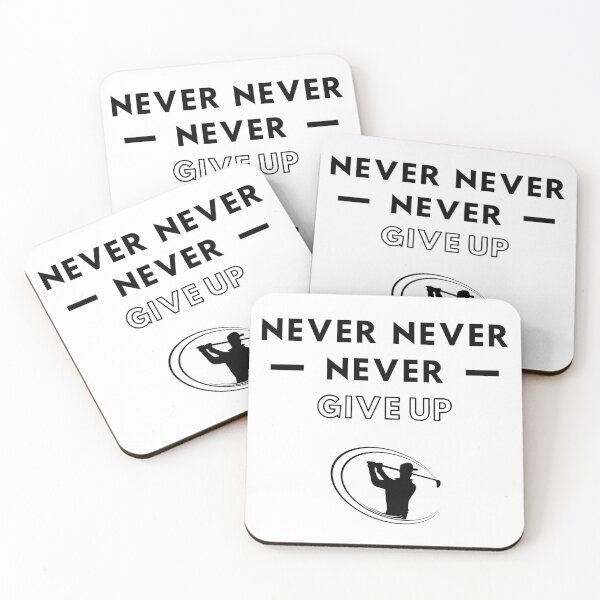 Item preview, Golf: Never never never give up designed and sold by TheGreenGoat.