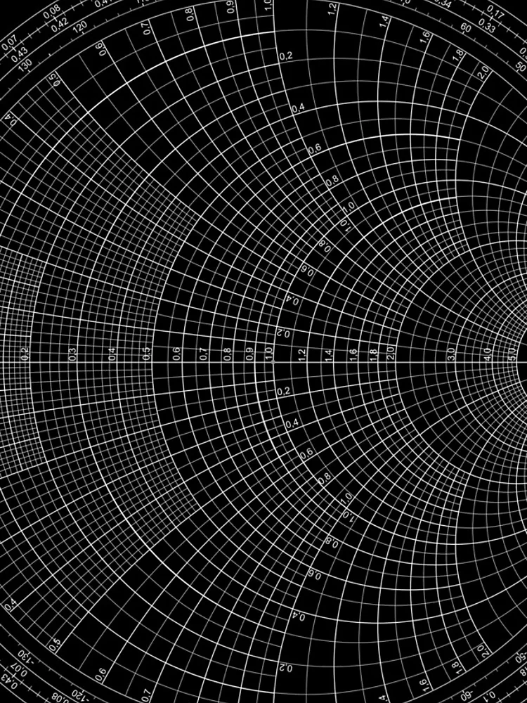 Thumbnail 4 of 4, iPhone Case, Smith Chart designed and sold by RiskyTrizkit.