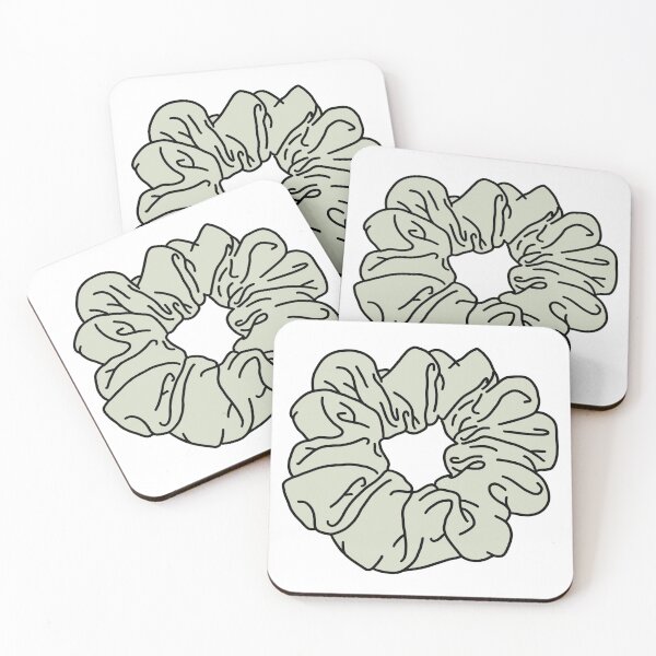 Item preview, Pale Greenish Blue Light Plain Colored Scrunchie designed and sold by piperdooley.