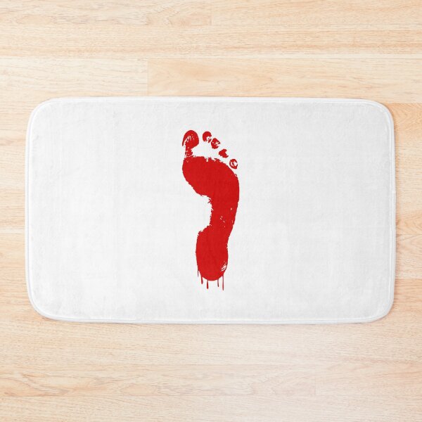 Item preview, Red footprint running - red dripping effect (Red January) designed and sold by Deegital18.