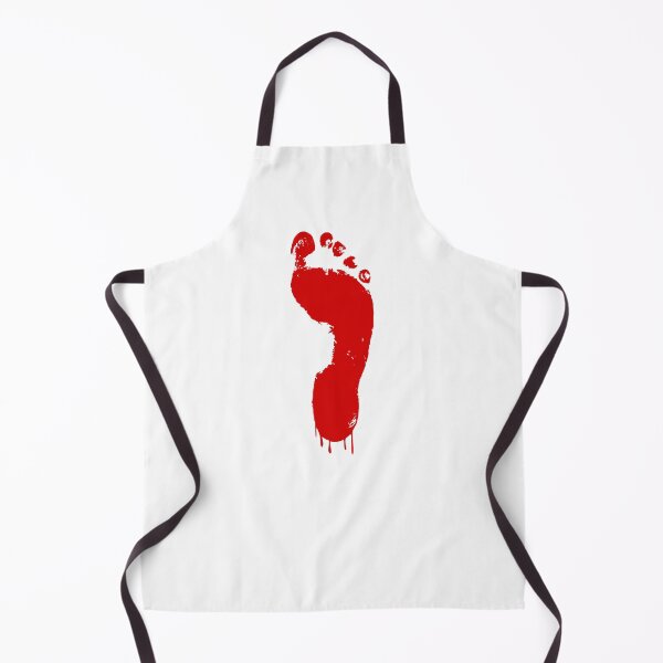 Item preview, Red footprint running - red dripping effect (Red January) designed and sold by Deegital18.