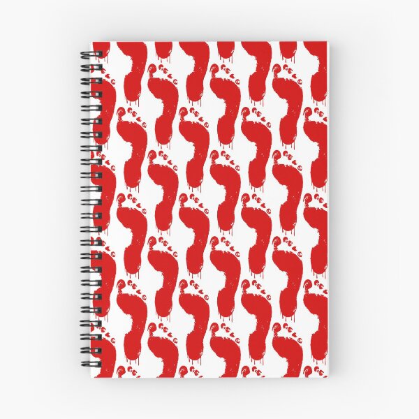 Item preview, Red footprint running - red dripping effect (Red January) designed and sold by Deegital18.