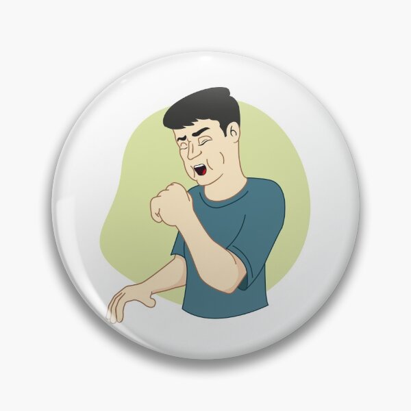 Item preview, Illustration represents a Caucasian man with cough symptoms. Ideal for health and institutional newsletters designed and sold by LucianoCosmo.